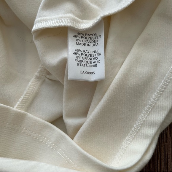 - NWT Nanette Lepore Cream Short Sleeve Top Size XS - Picture 4 of 4